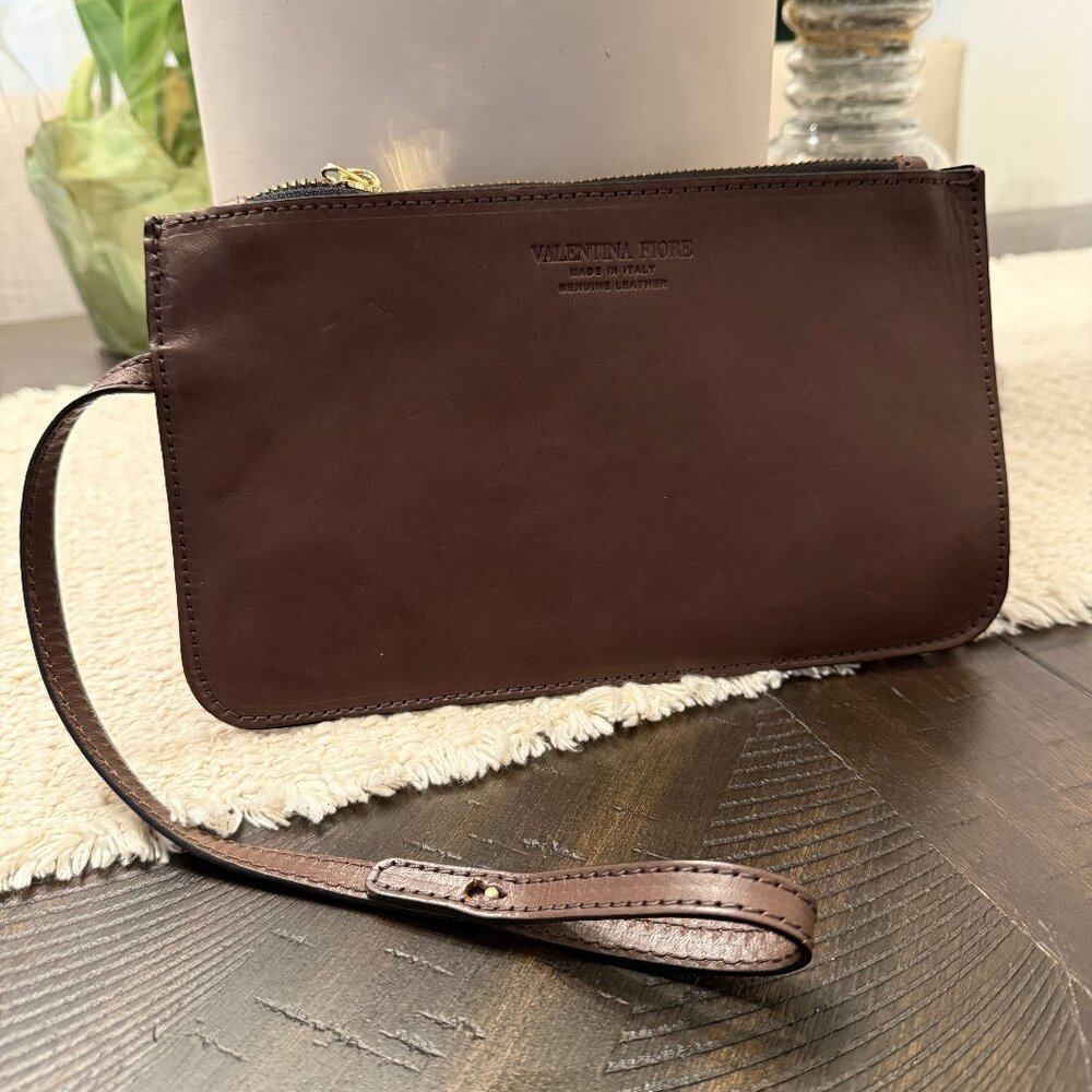 Leather Valentina Fiore Wallet w/attachment